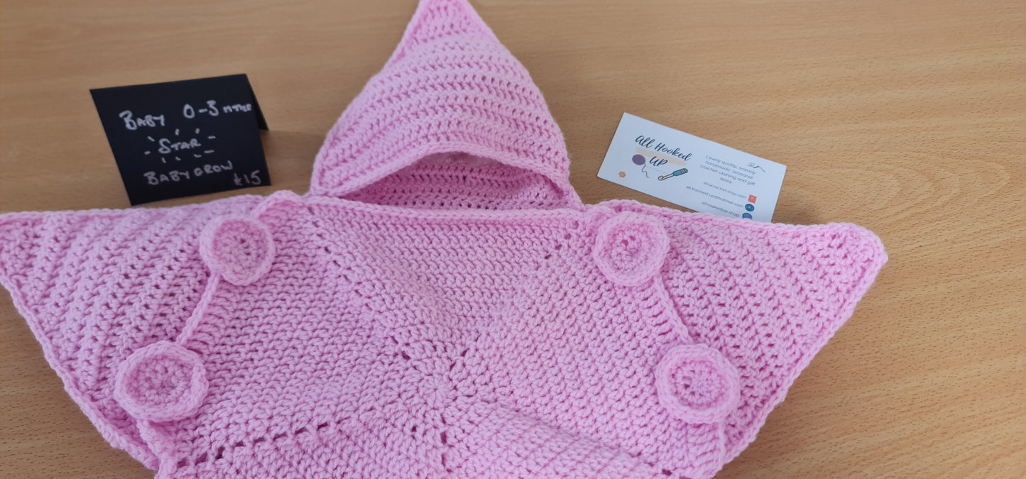 Star Shaped Baby Grow