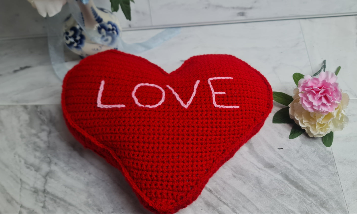 Bold Red "Love" Heart