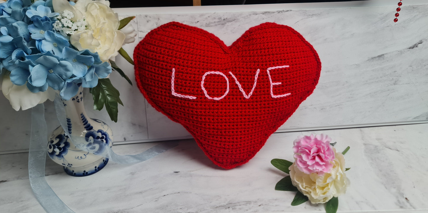 Bold Red "Love" Heart