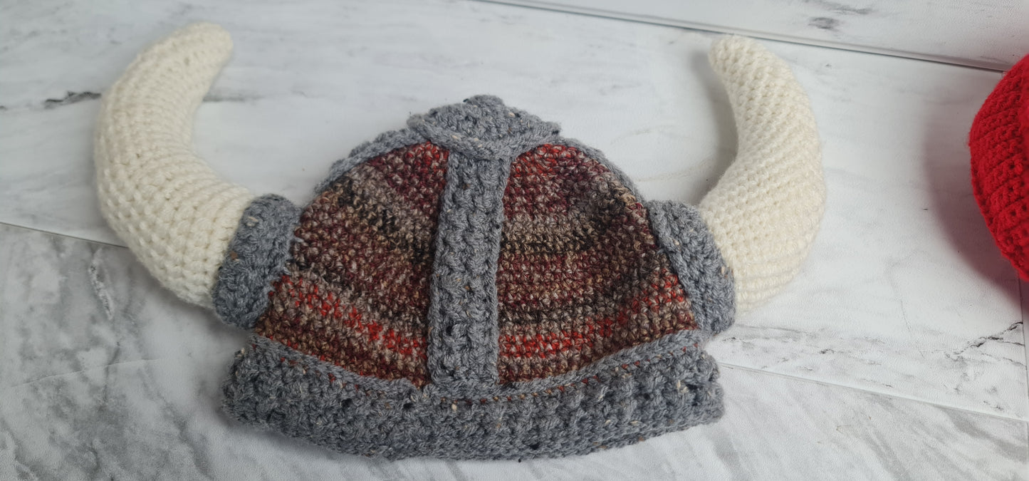 Viking Festival Fancy Dress Up Theme Day Hat with Horns