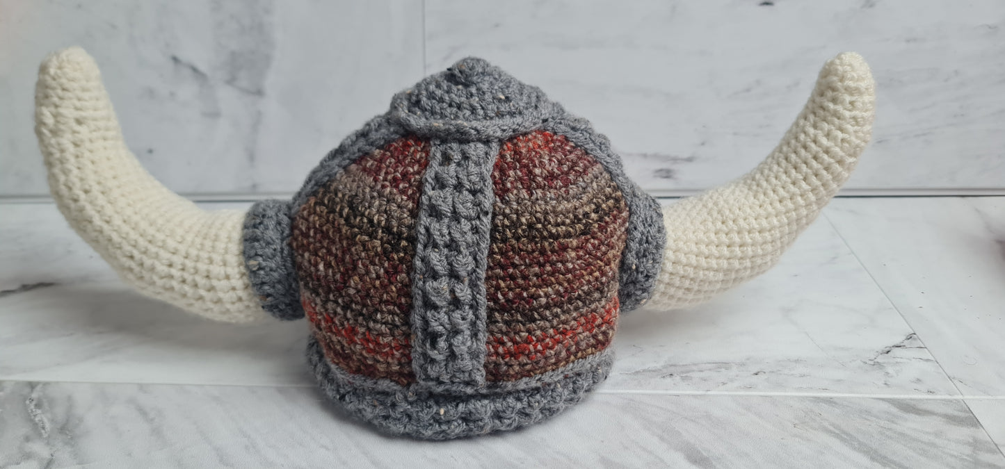 Viking Festival Fancy Dress Up Theme Day Hat with Horns