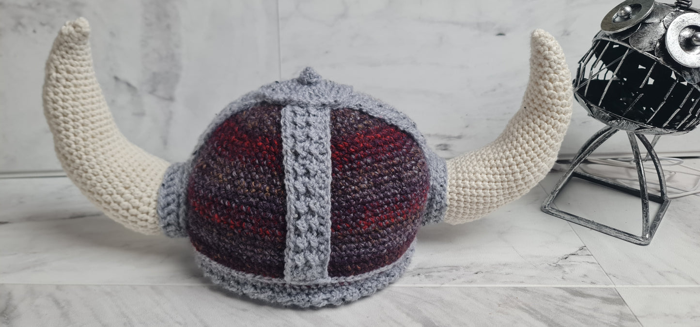 Viking Festival Fancy Dress Up Theme Day Hat with Horns