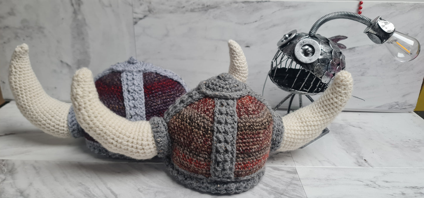Viking Festival Fancy Dress Up Theme Day Hat with Horns
