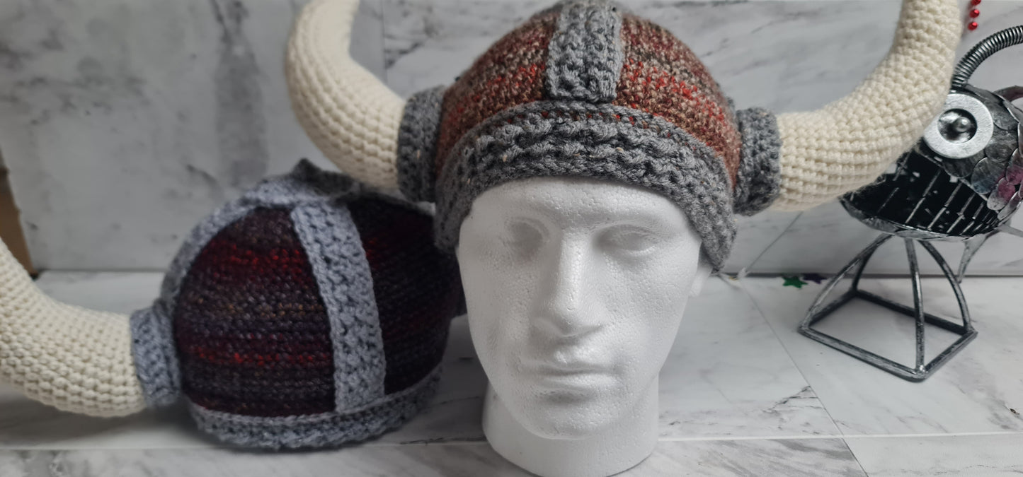 Viking Festival Fancy Dress Up Theme Day Hat with Horns