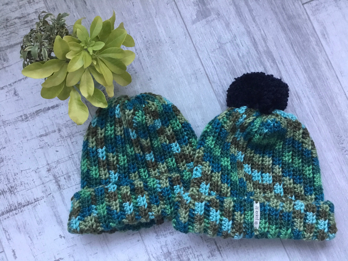 Ella Rae Autumn Colours Soft Beanie Pom Pom Hat