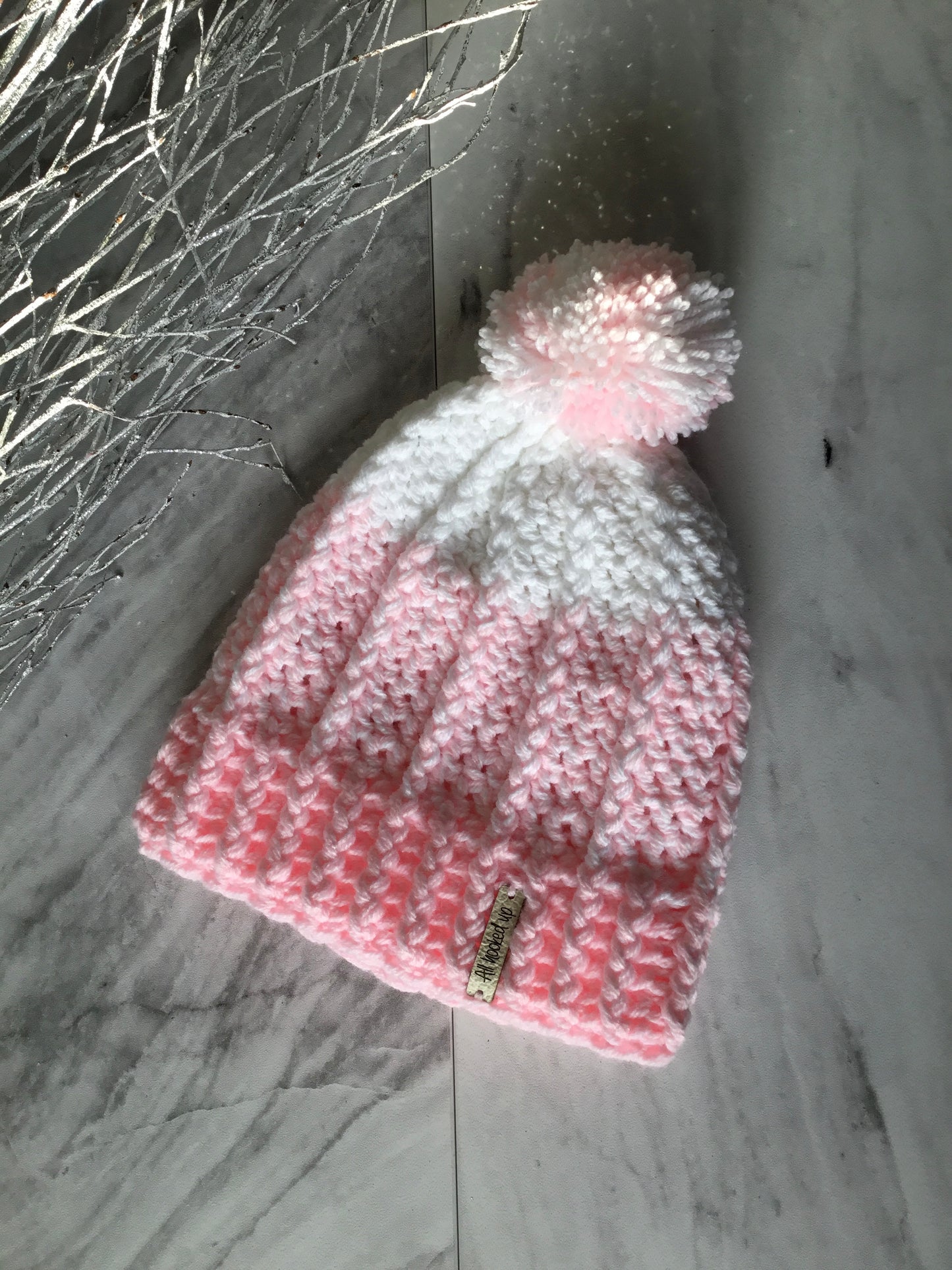 Extra Warm Ombre Beanie Bobble Hat