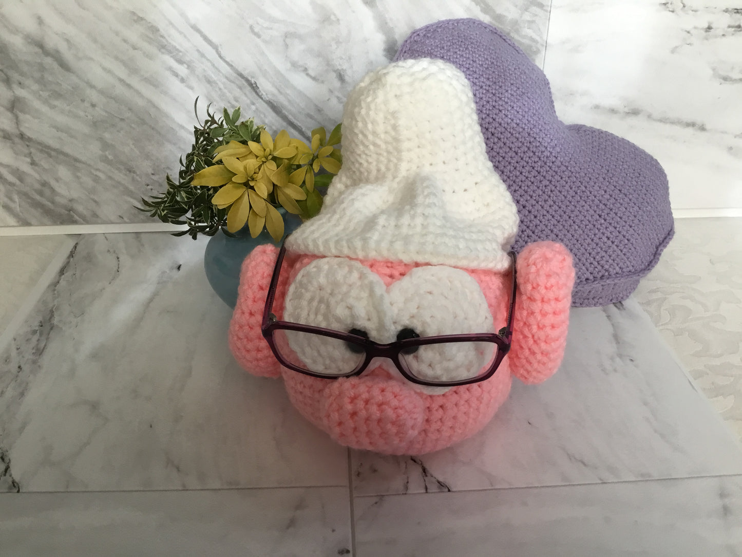 Perfect Gift Handmade Crochet Smurf Glasses Holder
