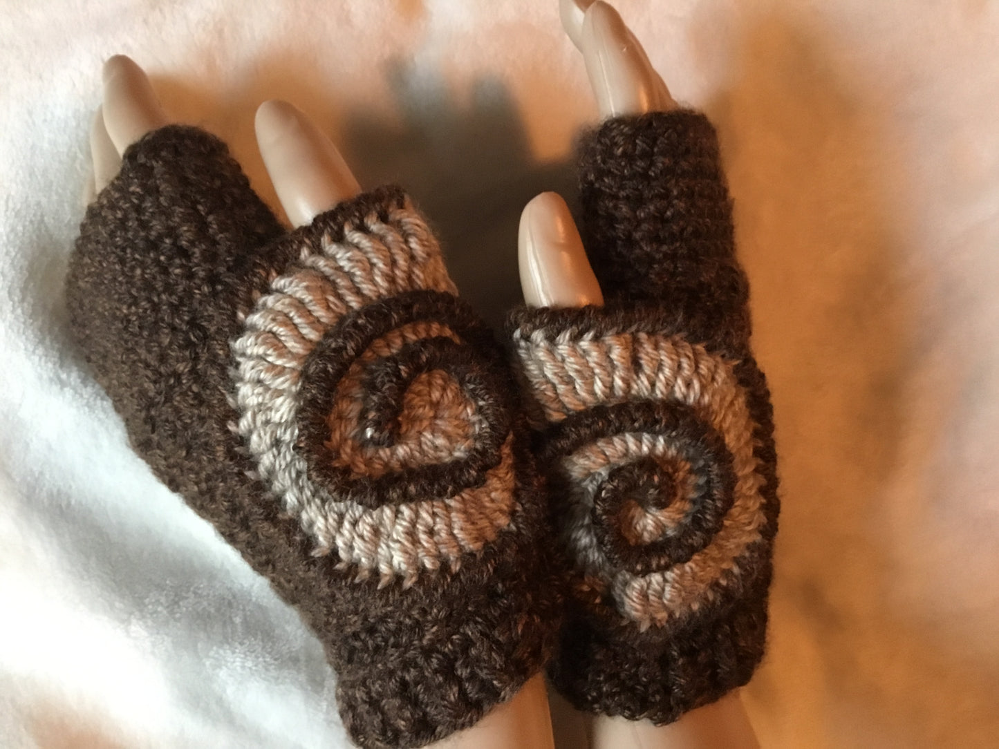 Ammonite Fingerless Gloves