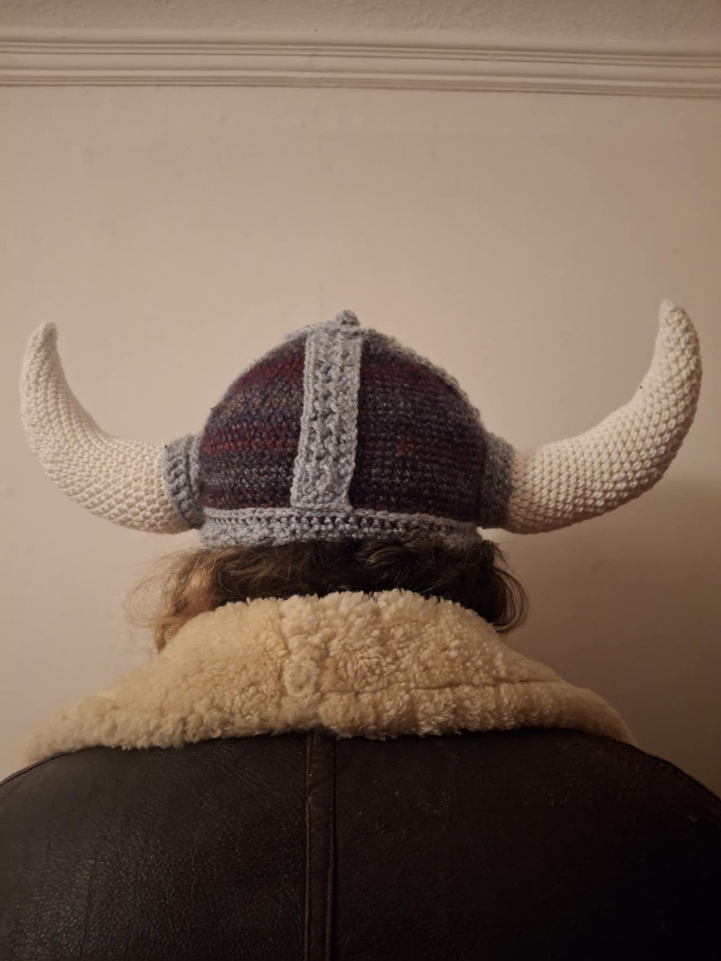 Viking Festival Fancy Dress Up Theme Day Hat with Horns