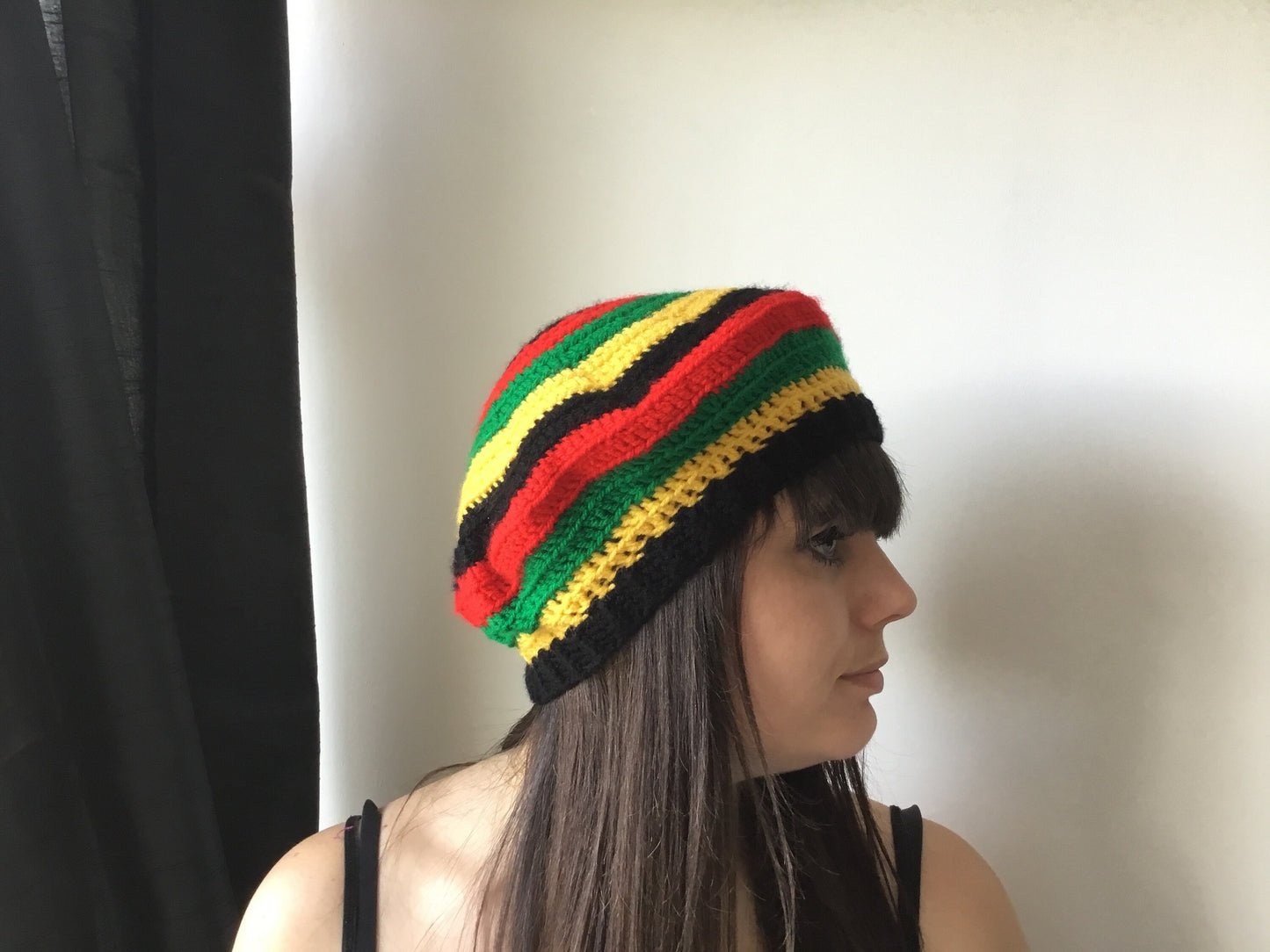 Rasta Colour Crochet Original Design Unisex Beret