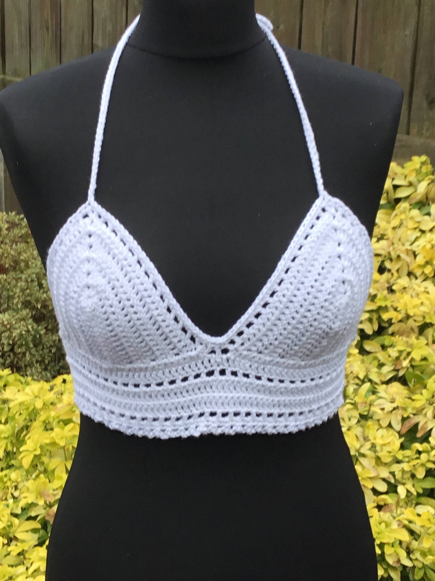 Crisp White Beach Festival Bralette