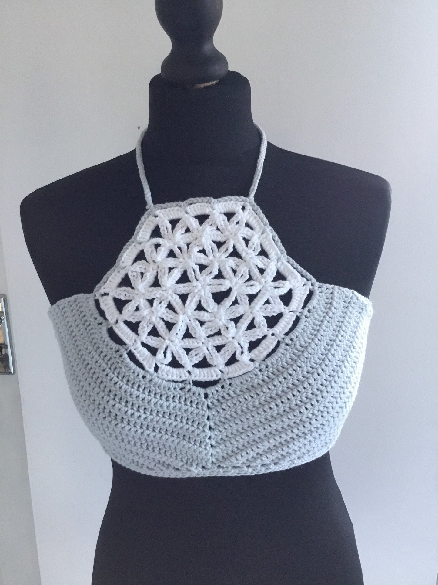 Crochet Festival Dreamcatcher Inset Halter Top