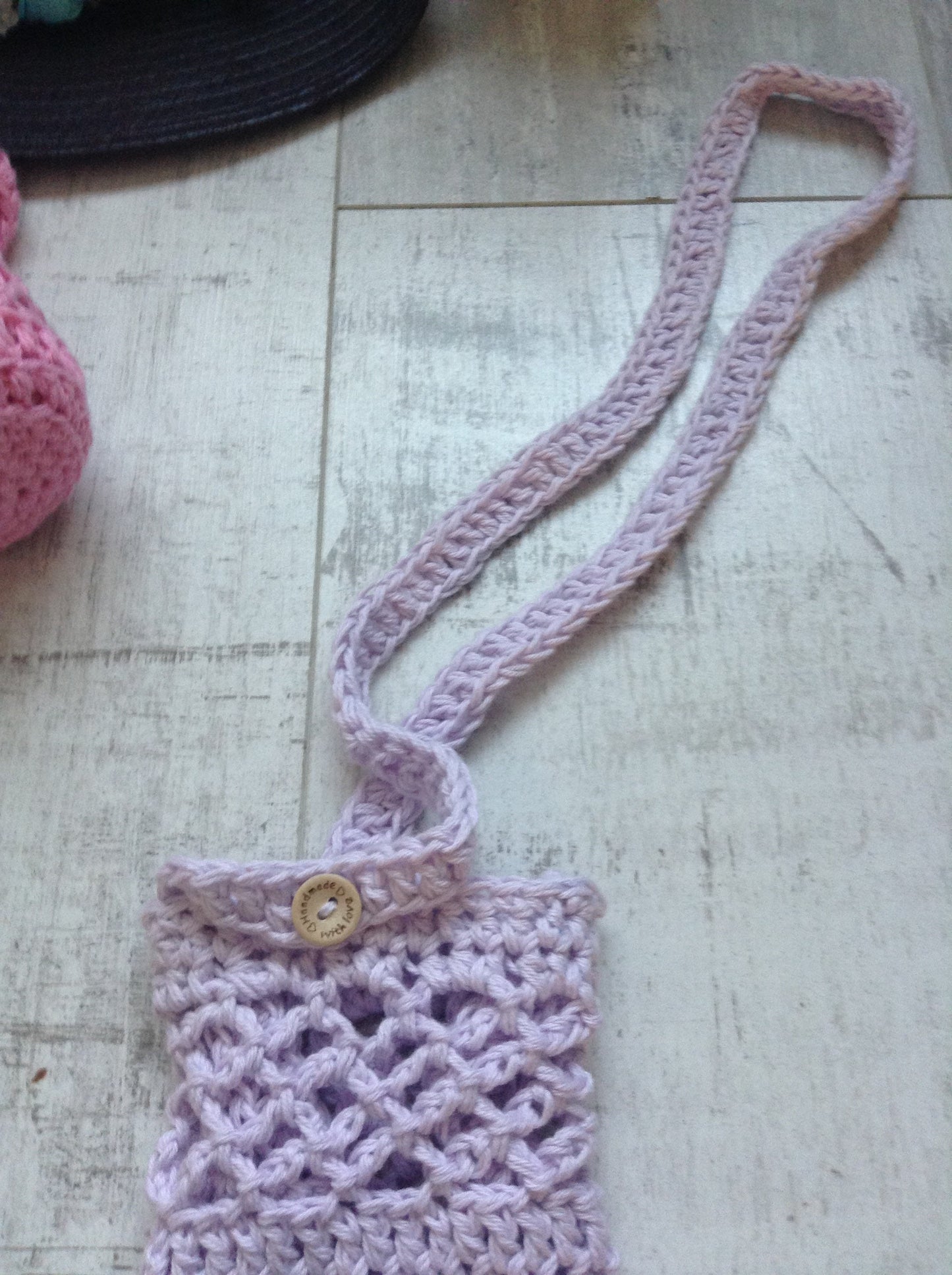 Water Bottle Carrier. Unique Adjustable Length Cross Body or Shoulder choice. Environmentally Friendly. 100% Cotton.