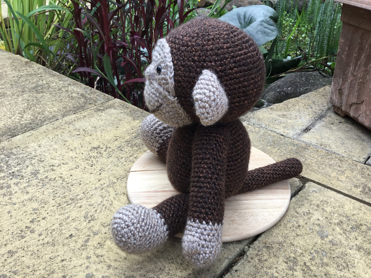 Happy Cheeky Monkey Crochet Toy Doll