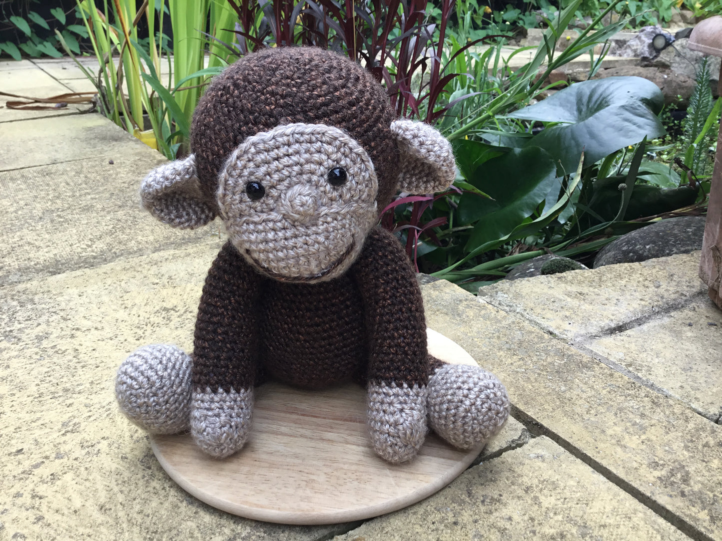 Happy Cheeky Monkey Crochet Toy Doll