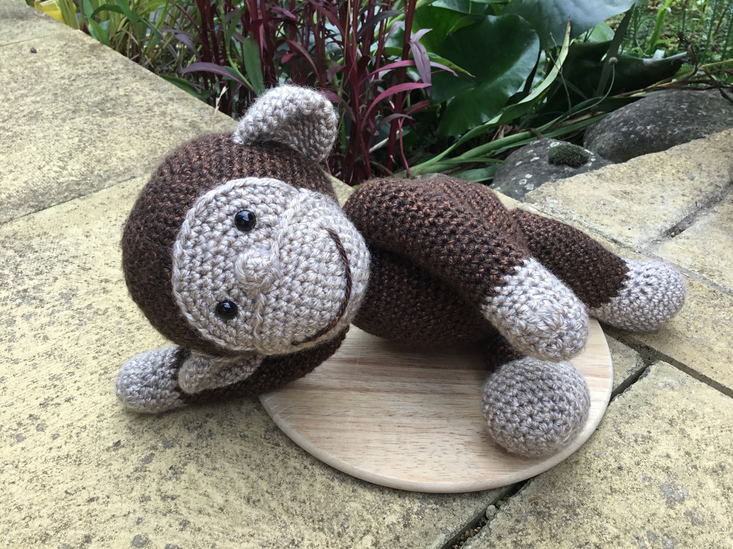 Happy Cheeky Monkey Crochet Toy Doll