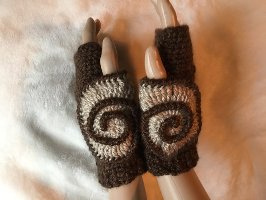 Ammonite Fingerless Gloves